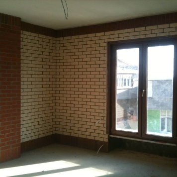 Ekos Klinker Cephe Kaplama Tuğlası - Kahve ve Beyaz Renk 215x65x15mm